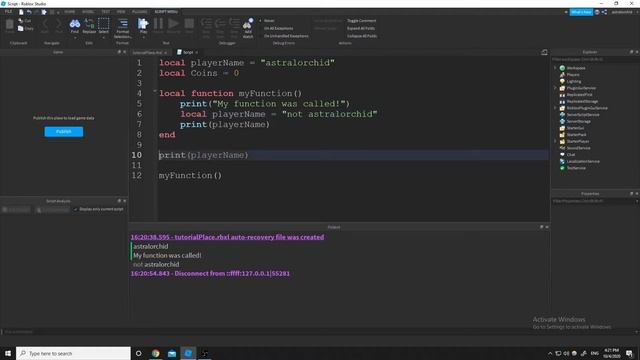 Roblox Lua Scripting - 3 - Functions смотреть онлайн