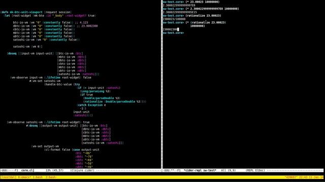 SymbolicWeb: Reactive programming in Clojure, cyclic graphs and floating point numbers смотреть онлайн