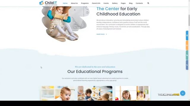 Childit - Kindergarten Elementor WordPress Theme kids play school Yuuki смотреть онлайн