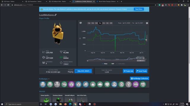 Buying DOMINUS AUREUS for 1,000,000+ ROBUX | Roblox Trading смотреть онлайн