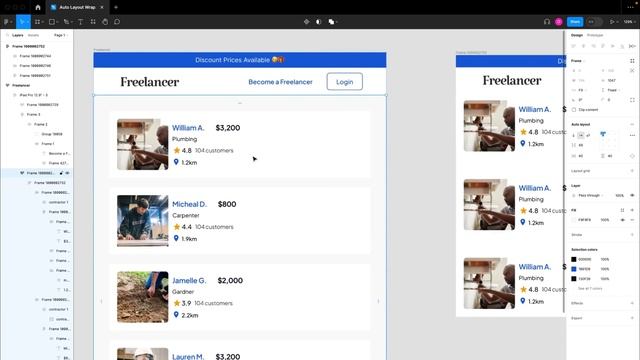 How to use Figma Auto Layout Wrap feature with min width and max width. Practical Example. смотреть онлайн