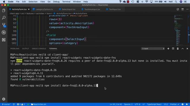 7 Setting up React Widgets смотреть онлайн