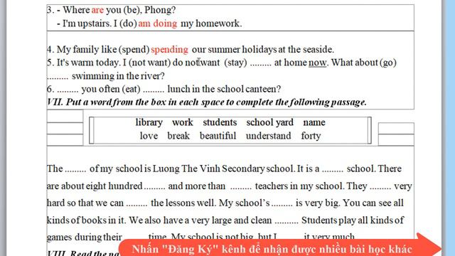 TIẾNG ANH 6: GIẢI ĐỀ THI GIỮA KỲ | ENGLISH 6 | ANSWER MID TERM EXAM @365dha смотреть онлайн