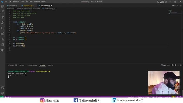 #4 Constructor, Self and Comparing Objects in Python | Object Oriented Programming #2023 смотреть онлайн