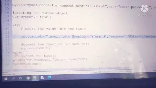 How to insert data into the table in MySQL using python in Hindi-coding provider channel смотреть онлайн