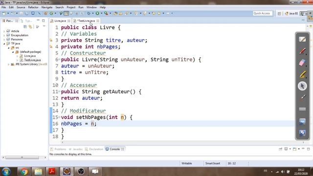Java tutoriel || Correction TP1 Java POO || Exercice 1 смотреть онлайн
