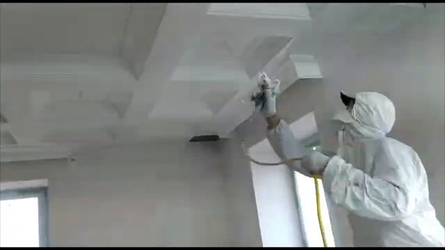 ОКРАСОЧНЫЙ АППАРАТ HYVST SPT 210 | Покраска потолка смотреть онлайн