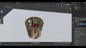 Стеклянный стакан в Blender #blender