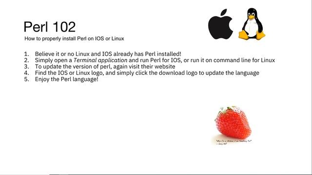 Perl Language Introduction(College) смотреть онлайн