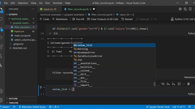 PySpark Examples - Filter records from Spark DataFrame смотреть онлайн