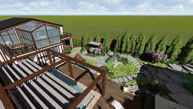 Проект благоустройства приусадебного участка смотреть онлайн