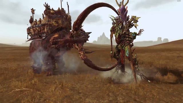 Ancient Treeman VS Marauder on Mammoth - Total War: Warhammer смотреть онлайн