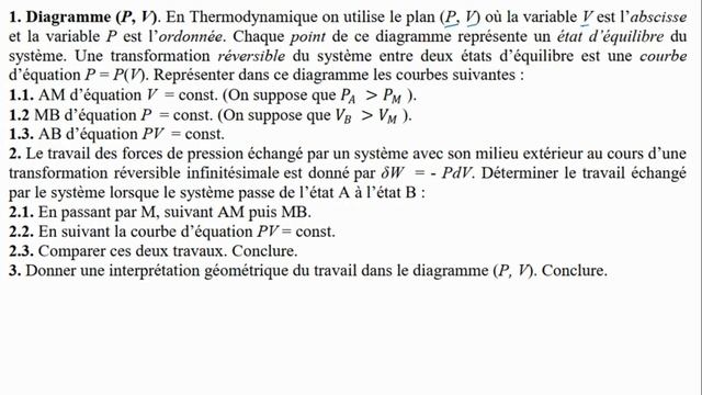 TD 1 - Thermodynamique - S1 - SMPC смотреть онлайн