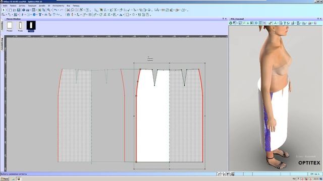 OptiTex 15. Урок 11. Сшивание деталей в 3D смотреть онлайн