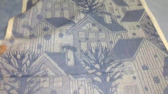 Ткань полотенечная заснеженный город смотреть онлайн