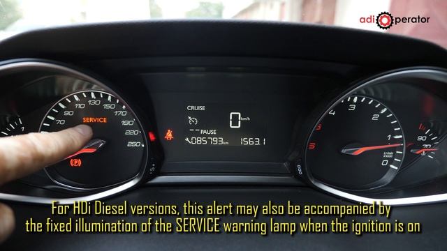 Reset Oil Service Indicator - Peugeot 308 T9 (2013, 2014, 2015, 2016, 2017, 2018, 2019, 2020, 2021) смотреть онлайн