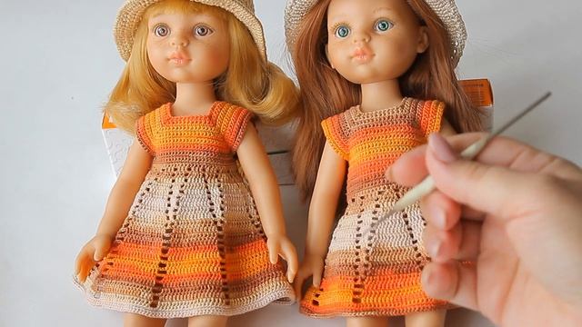 КАК СВЯЗАТЬ ПЛАТЬЕ ДЛЯ КУКЛЫ КРЮЧКОМ смотреть онлайн