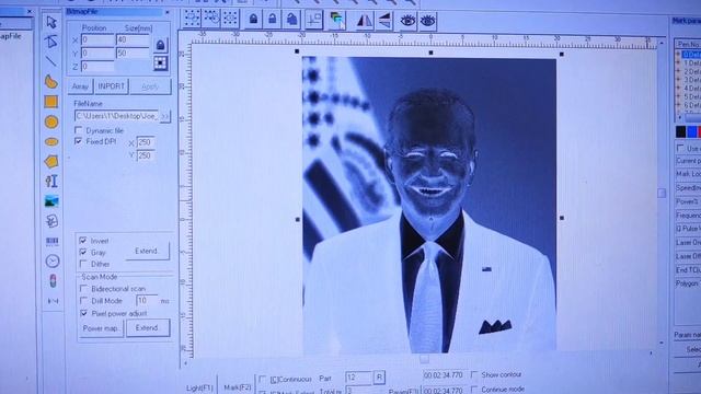 Лазерная гравировка и тесты мрамора Joseph Robinette Biden and Zelensky! смотреть онлайн