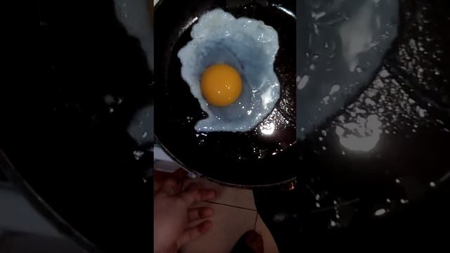 Мега яичница из гусиного яйца. смотреть онлайн