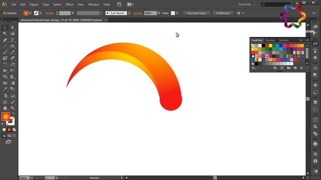 Rotate Glossy Logo Design Tutorial / Adobe illustrator How to Design Glossy Effect смотреть онлайн