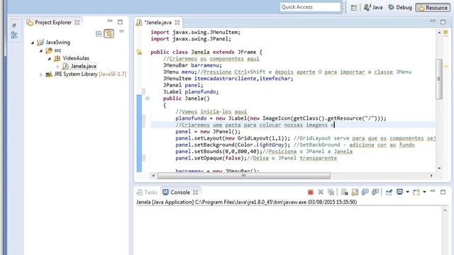 JrSistemas | Aula 4 | Java Swing - Usando JLabel para criar ImageIcon смотреть онлайн
