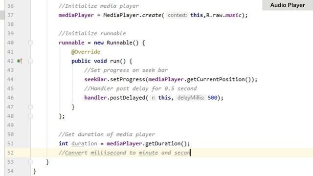 How to Implement Audio Player in Android Studio | AudioPlayer | Android Coding смотреть онлайн