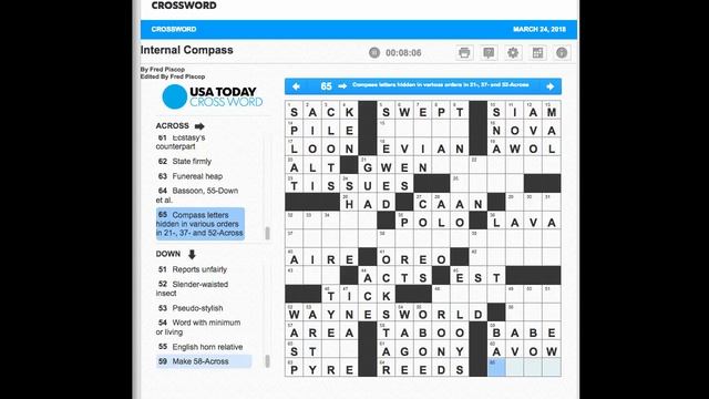 #087 USAToday Crossword 