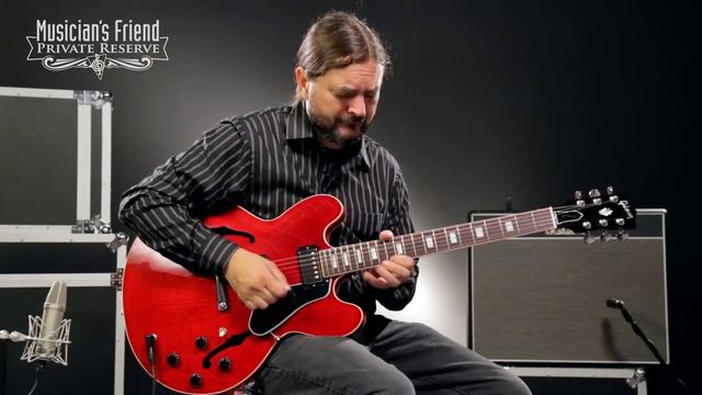 Gibson ES-335 Limited Edition Sixties Cherry Semi-Hollow Body Electric Guitar смотреть онлайн