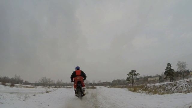 Зимний мотокросс. Тренировка. смотреть онлайн