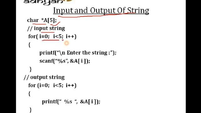 Array of String Using 2-D Array And Array of character Pointer With Implementation In C (Hindi ) смотреть онлайн