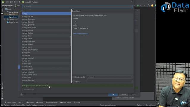 NumPy Practical - How to Install NumPy in Pycharm | NumPy Installation with Pycharm [Hindi] смотреть онлайн