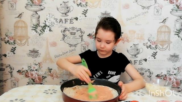 Вкуснейшая пицца за 15 минут. Готовят Дети.