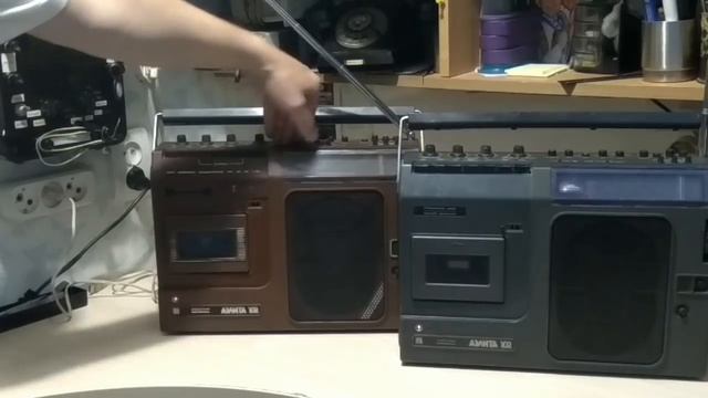 Аэлита-102. Две магнитолы после лёгкого ремонта. смотреть онлайн