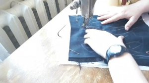 Вышивка в свободно-ходовой технике на бытовой швейной машинке.