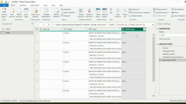 Insert/Delete into Database From Power Query ✨ | CRUD Operations into Database Using Power query ?✨