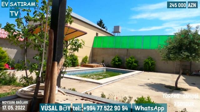 Novxanı, Sarıqaya bağlarında hovuzlu ev satılır /ev satıram tv / bag evleri /ev satışı смотреть онлайн