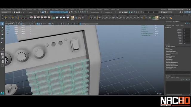 Timelapse Maya - Modelado Amplificador Fender Frontman 10G смотреть онлайн