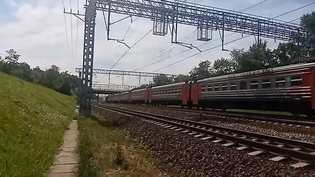 "Последний день лета" Электропоезд ЭД4М-0386 сообщением Москва - Александров смотреть онлайн