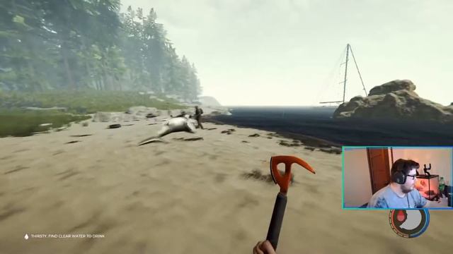 The Boys Survived A Plane Crash! Setting Up Base | The Forest Multiplayer S1, Ep1 смотреть онлайн