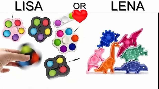 LISA OR LENA GAME ? Pop it | FIDGET TOYS | What do You Like? | Lisa and Lena #130 смотреть онлайн