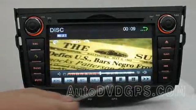 Car DVD Player with in-dash GPS Navigation for Toyota RAV4 смотреть онлайн