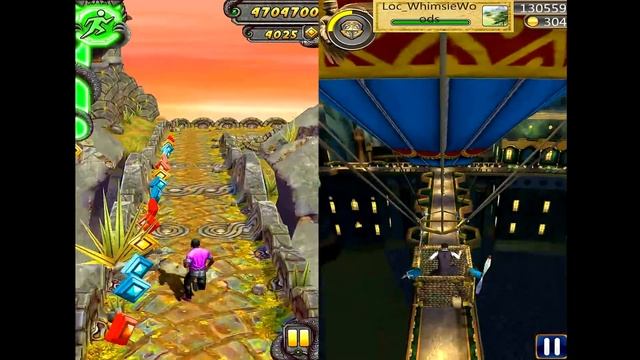 Temple Run 2 Sky Summit VS Jungle Run Lost Temple Android iPad iOS Gameplay HD смотреть онлайн