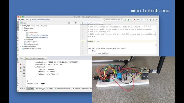 LoRa/LoRaWAN tutorial 58: Uplink and downlink messages using the Paho MQTT Python client library смотреть онлайн