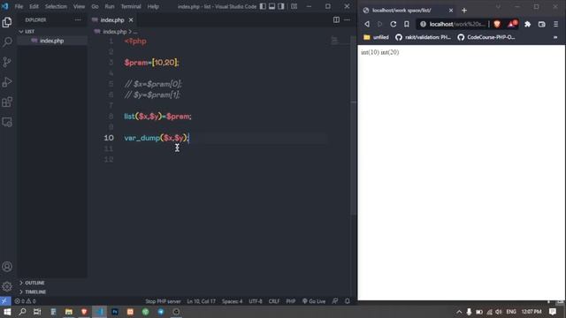 آموزش php : تابع list در php چیست؟ و نحوه استفاده از آن - (1/3) смотреть онлайн