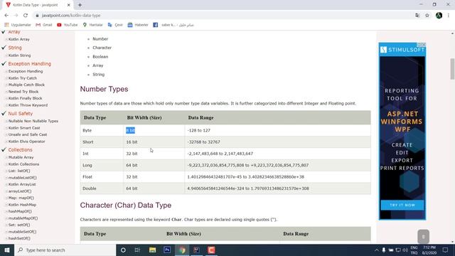 أنواع الاعداد والمتغيرات في الكوتلن - Number types and variables in kotlin смотреть онлайн