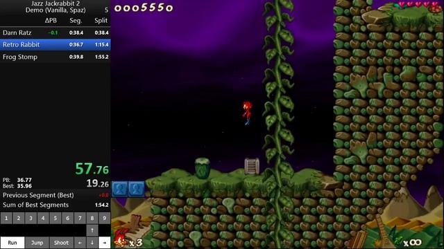 Jazz Jackrabbit 2 - Spaz Shareware Demo - 1:54 смотреть онлайн