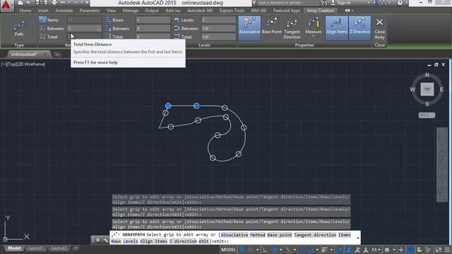 AutoCad 2D/3D Tutorials in Urdu/Hindi - part 26 path array & rectangular array смотреть онлайн