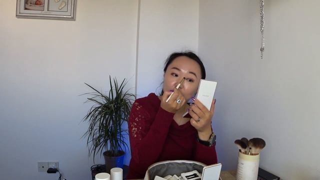 Новогодний макияж с корейской декоративной косметикой! смотреть онлайн