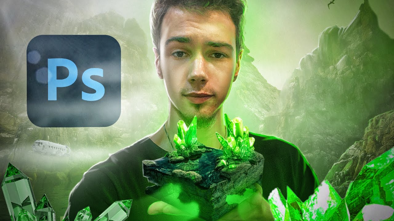 Как сделать микромир в Фотошопе_ уроки по Фотошопу _ крутой Арт смотреть онлайн