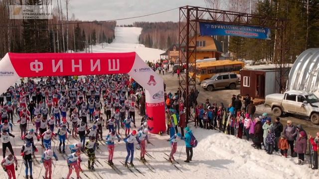 Тягунский лыжный марафон Алтайского края. 10 лет. 30 марта 2019 смотреть онлайн